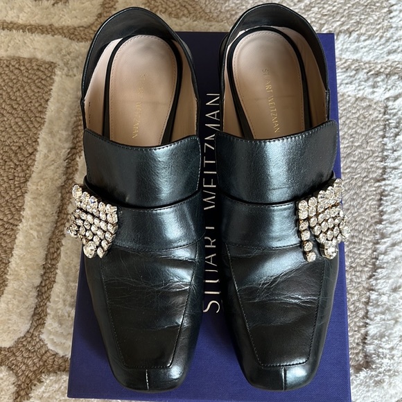 Stuart Weitzman Irises convertible loafer with crystal embellishment. Size 8.5. - Picture 7 of 13
